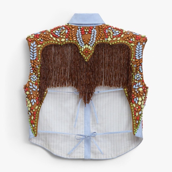 NWT Zara Embroidered Shirt Icons Limited Edition Size XS-S - Picture 3 of 16